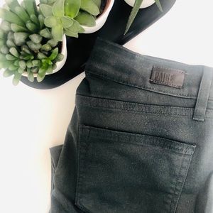 Paige Coated green jeans. Size 25